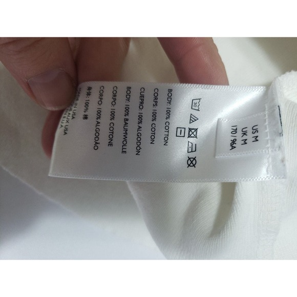 Free People Beach Adult Beige Turtle Neck Crop Knot Top Womens Medium Sweatshirt - Picture 6 of 6